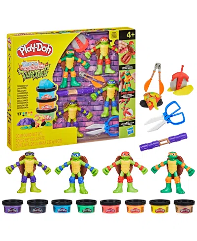 Play-doh Teenage Mutant Ninja Turtles Cowabunga Creations Playset In Multi