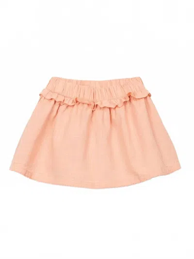 Play Up Kids' Girls Woven Skort In Salmon In Multi