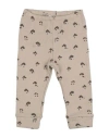 Play Up Newborn Girl Pants Khaki Size 3 Organic Cotton, Elastane In Beige