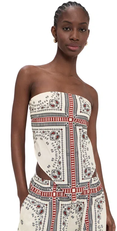 Playa Lucila Bandana Top Bandana In White