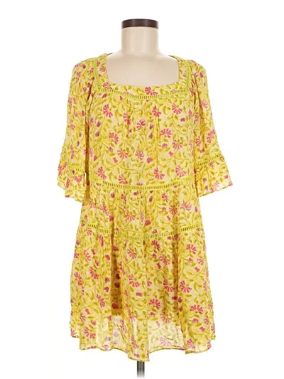 Pre-owned Playa Lucila Casual Dress In Yellow