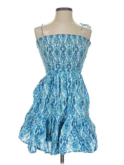 Pre-owned Playa Lucila Cocktail Dress In Blue
