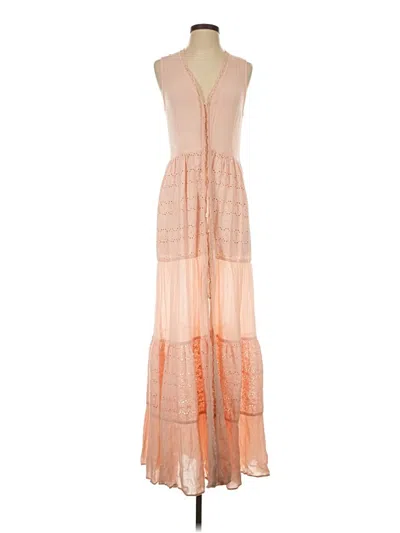 Pre-owned Playa Lucila Cocktail Dress In Tan