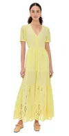 Playa Lucila Maxi Dress Butter Yellow In Yellow