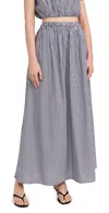 Playa Lucila Maxi Skirt Black Gingham In Black Gingham