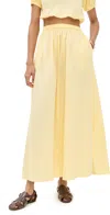 Playa Lucila Maxi Skirt Butter Yellow In Yellow