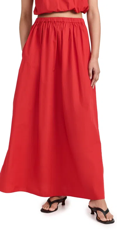 Playa Lucila Maxi Skirt Red