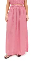 Playa Lucila Maxi Skirt Red Gingham In Red Gingham