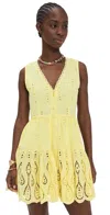 Playa Lucila Mini Dress Butter Yellow In Yellow
