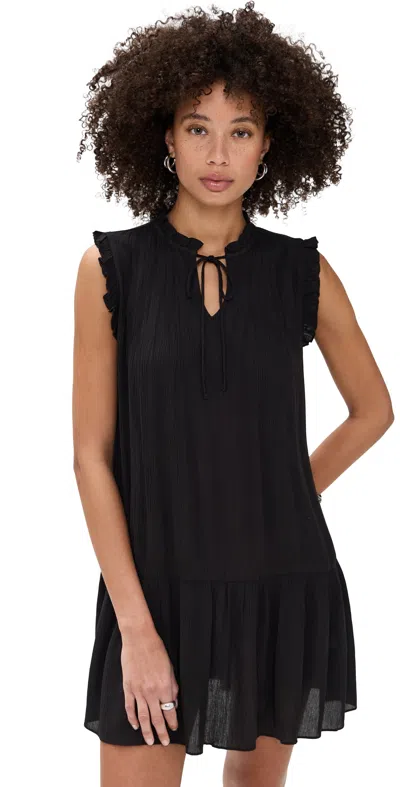 Playa Lucila Tie Neck Dress Black