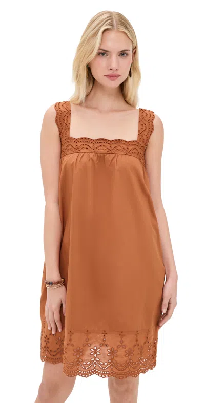 Playa Lucila Tobacco Mini Dress Tobacco In Multi