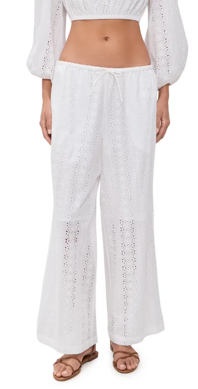 Playa Lucila Wide Leg Pants White