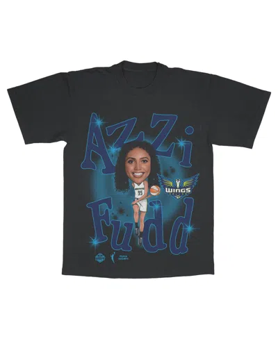 Playa Society Men's And Women's Azzi Fudd Black Dallas Wings Player T-shirt