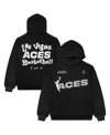 Playa Society Men's And Women's Black Las Vegas Aces Team Pullover Hoodie In Black