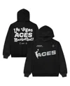 Playa Society Men's And Women's Black Las Vegas Aces Team Pullover Hoodie In Black