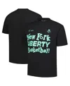 Playa Society Men's And Women's Black New York Liberty Wordmark T-shirt In Black