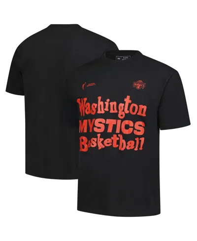 Playa Society Men's And Women's Black Washington Mystics Wordmark T-shirt