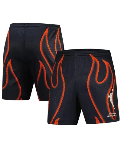 Playa Society Men's And Women's Black Wnba Athletic Shorts