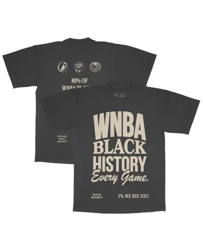 Playa Society Men's And Women's Black Wnba Black History Month Every Game Premium T-shirt