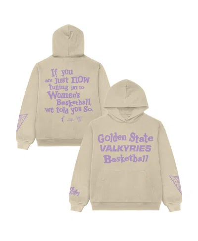Playa Society Men's And Women's Cream Golden State Valkyries "we Told You So" Pullover Hoodie In White