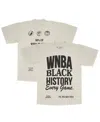 Playa Society Men's And Women's Cream Wnba Black History Month Every Game Premium T-shirt In Cream