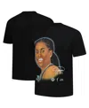 Playa Society Men's And Women's Jonquel Jones Black New York Liberty Sketch T-shirt In Black