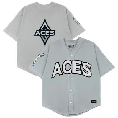 Playa Society Unisex  Gray Las Vegas Aces Baseball Fashion Jersey