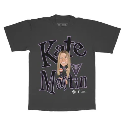 Playa Society Unisex  Kate Martin Charcoal Golden State Valkyries Sketch T-shirt In Gray