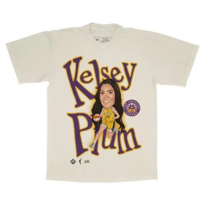 Playa Society Unisex  Kelsey Plum Cream Los Angeles Sparks Sketch T-shirt In Neutral