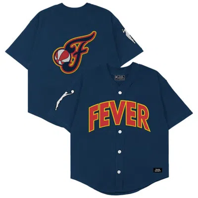 Playa Society Unisex  Navy Indiana Fever Baseball Fashion Jersey In Blue