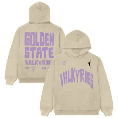 Playa Society Unisex  Oatmeal Golden State Valkyries Established Hoodie