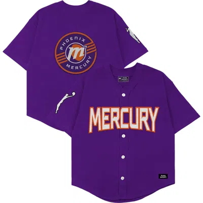 Playa Society Unisex  Purple Phoenix Mercury Baseball Fashion Jersey In Brown