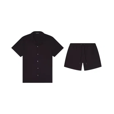 Playaluxe Men's Black Saint Tropez Cabana Set Onyx