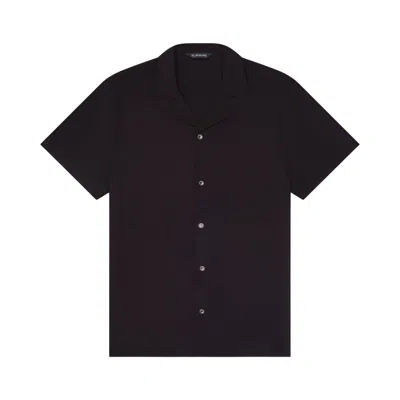 Playaluxe Men's Black Saint Tropez Cabana Shirt Onyx