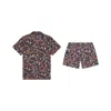 Playaluxe Men's Brown Todos Santos Cabana Set Tobacco Flower In Brown/black