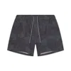 Playaluxe Men's Green Tulum Volley Swim Trunk Dark Olive In Green