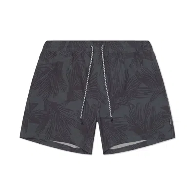 Playaluxe Men's Green Tulum Volley Swim Trunk Dark Olive