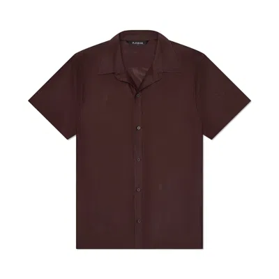Playaluxe Men's Mallorca Mesh Shirt Brown