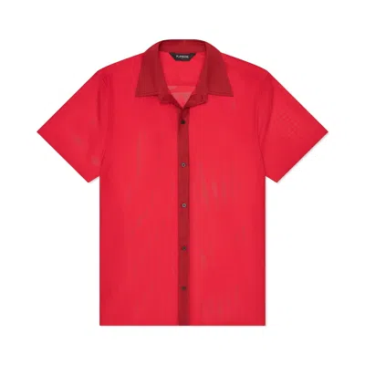 Playaluxe Men's Mallorca Mesh Shirt Red