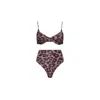Playaluxe Women's Brown / Black Palermo Bikini Set Leopard In Black/brown