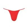 Playaluxe Women's Capri Red Ruched String Bikini Bottom