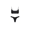 Playaluxe Women's Malibu Bikini Set Black In Black
