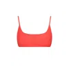 Playaluxe Women's Malibu Bralette Bikini Top Red In Red