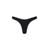 Playaluxe Women's Malibu High Cut Bikini Bottom Black In Black