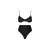 Playaluxe Women's Palermo Bikini Set Black In Black