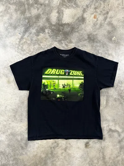 Pre-owned Playboi Carti Black Neon Tour " Drug Zone " Tee Sz. Xl