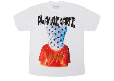 Pre-owned Playboi Carti Men's  Bag Over Head Tee Shirt In White