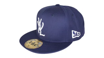 Pre-owned Playboi Carti Men's  Yvl Cap In White/navy Blue In Multi