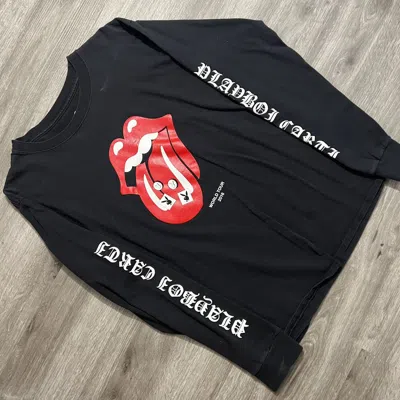 Pre-owned Playboi Carti Rolling Stones 2016 World Tour Longsleeve In Black