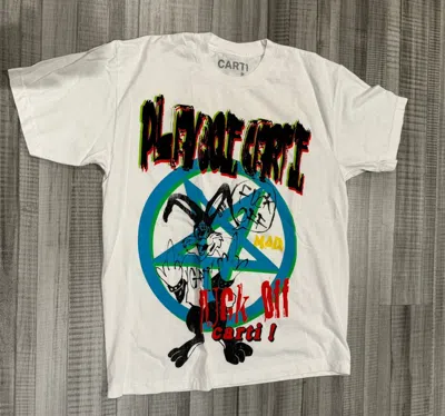 Pre-owned Playboi Carti Summer Tour Fuck Off Tee In White
